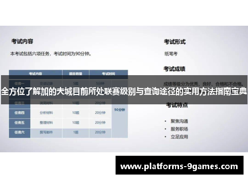 全方位了解加的夫城目前所处联赛级别与查询途径的实用方法指南宝典 全方位了解加的夫城目前所处联赛级别与查询途径的实用方法指南宝典